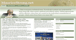 Desktop Screenshot of mauricestrong.net